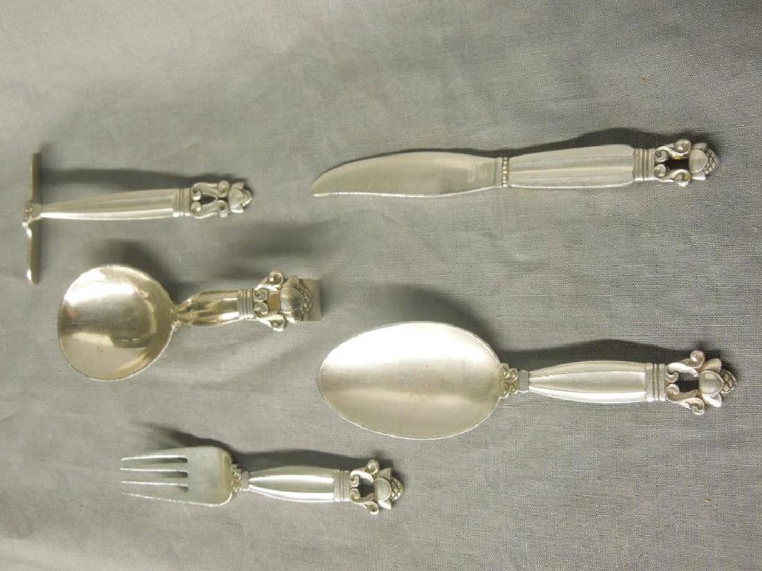 5 pc George Jensen Child's Serving Set (1 of 5)