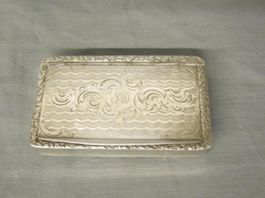 19th c Silver Cigarette Case (1 of 4)