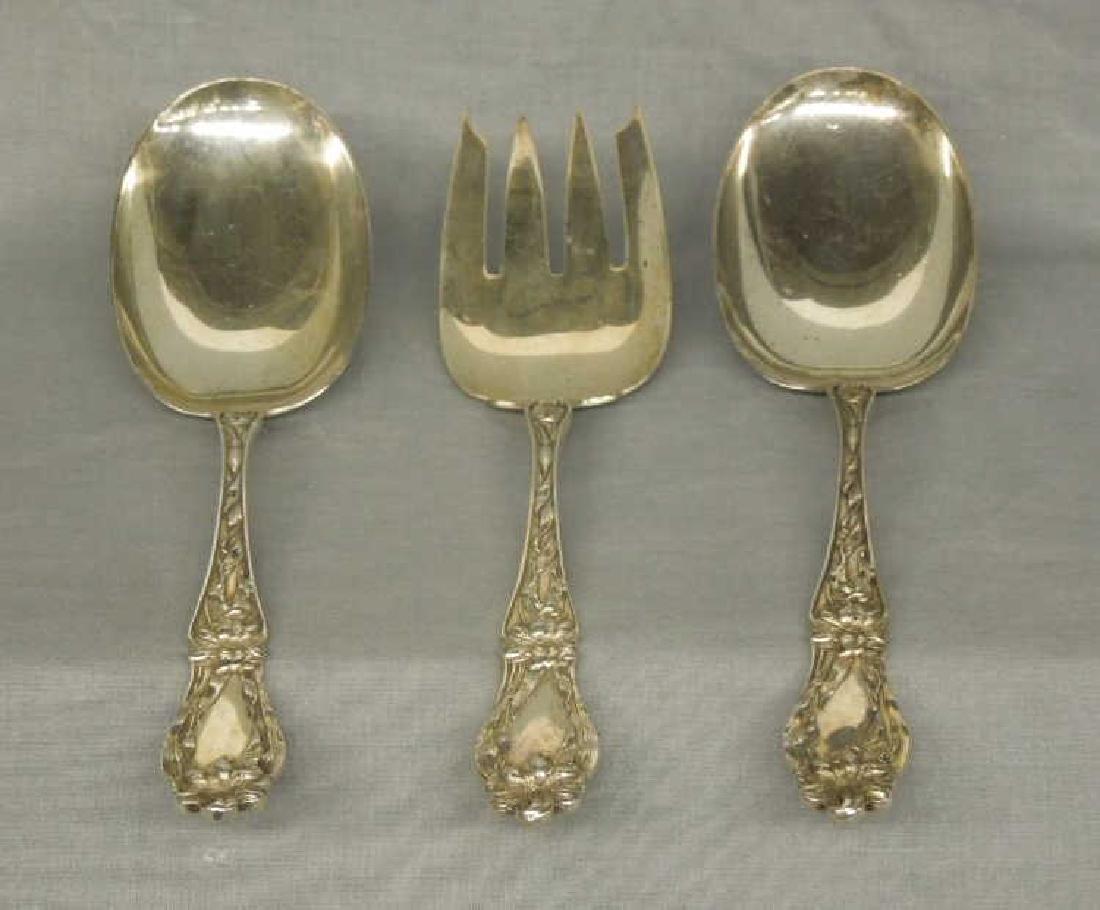 3 F.M. Whiting Sterling Serving Flatware Pcs (1 of 6)