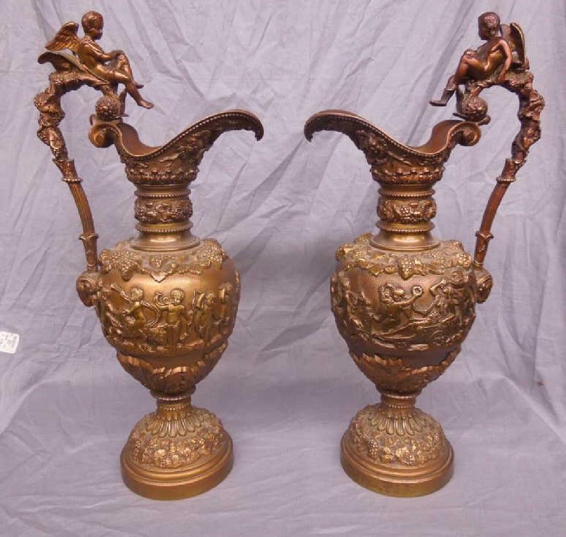 Pr Renaissance Style Bronze Ewers (1 of 7)