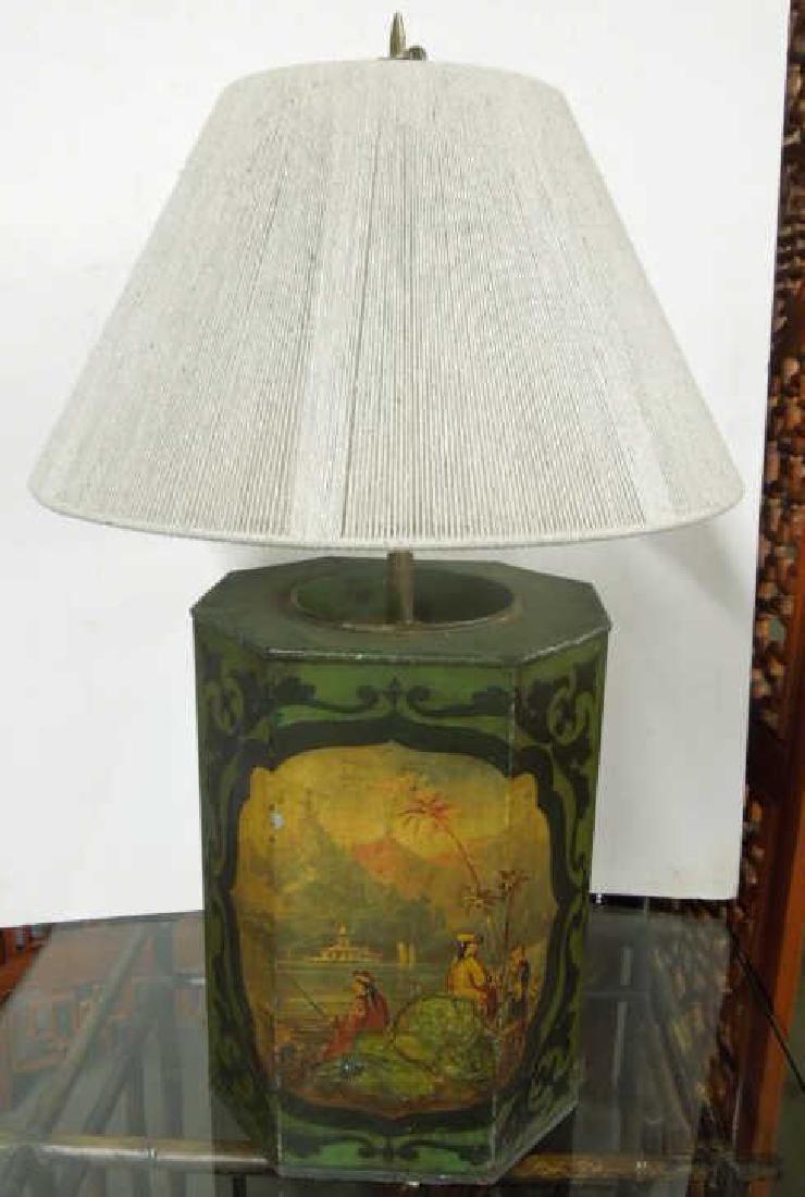 Toleware Coffee Canister / Lamp (1 of 4)