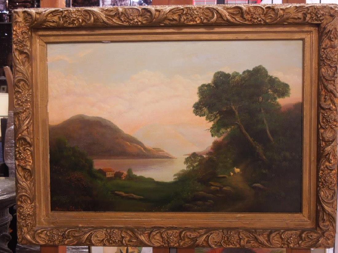 A. Shontz, o/c "River View w/Sheep" (1 of 10)