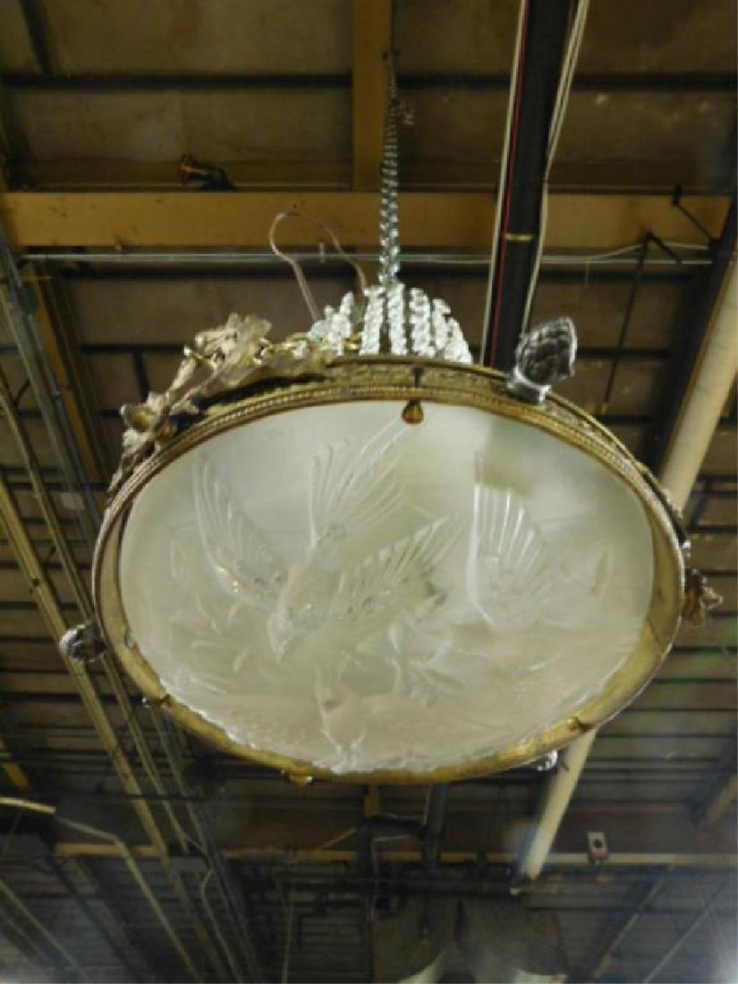 Lalique Style Chandelier (1 of 8)