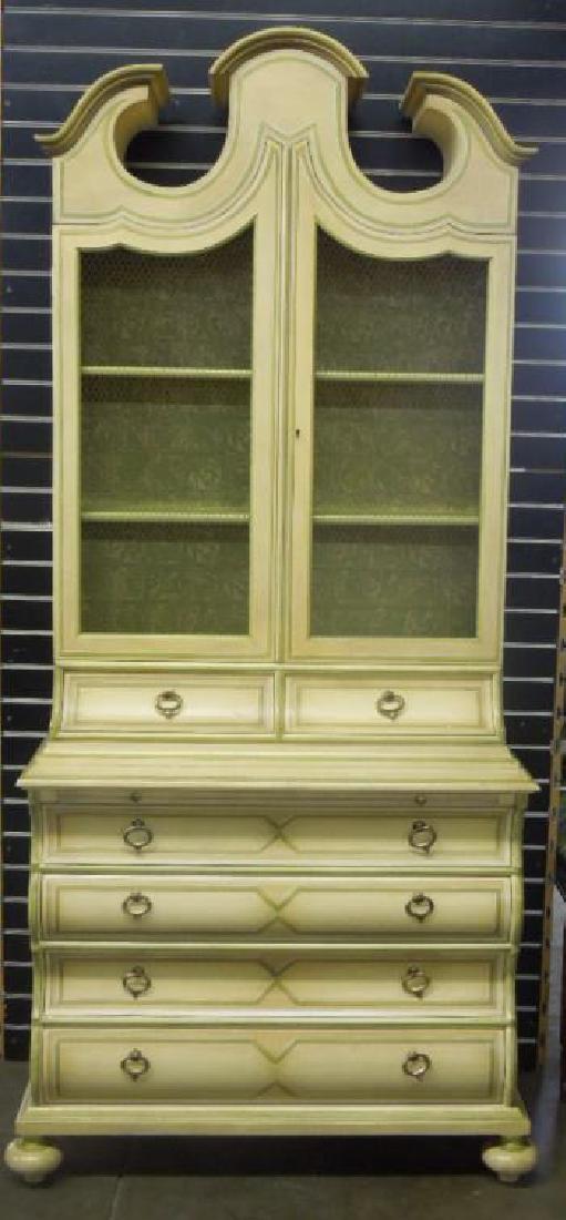 Baker Jacobean Style Secretary Bookcase (1 of 6)