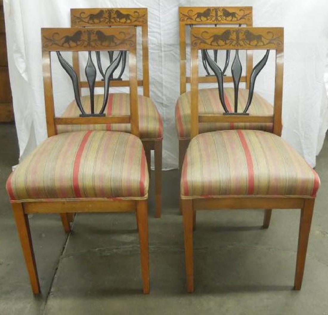 Set of 4 Antique Biedermeier Side Chairs (1 of 5)