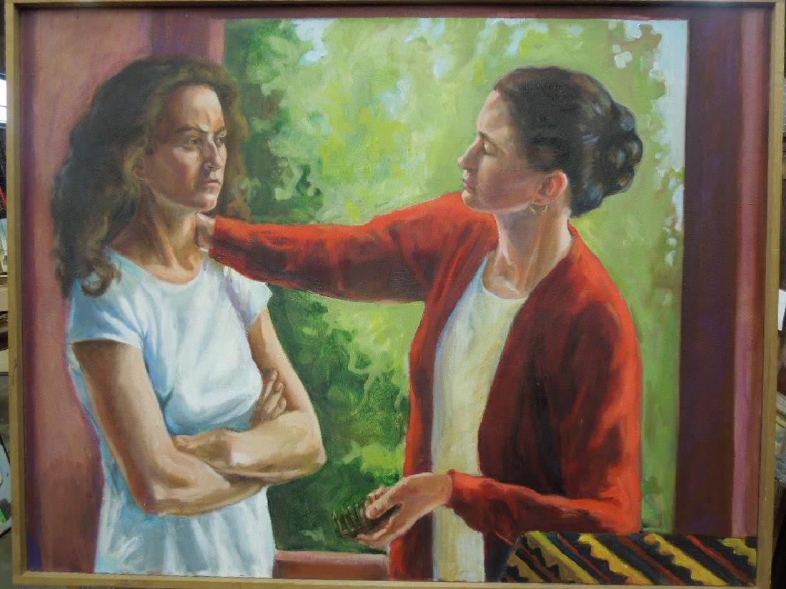 N.B Miller, o/c, Combing Her Hair (1 of 6)