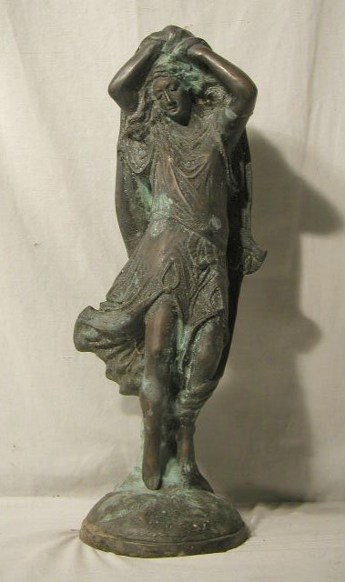 20th C. unsigned bronze sculpture