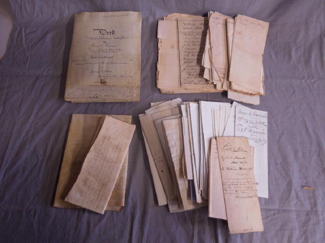 Large Assortment of Letters, Deeds 1733-1940 (1 of 7)