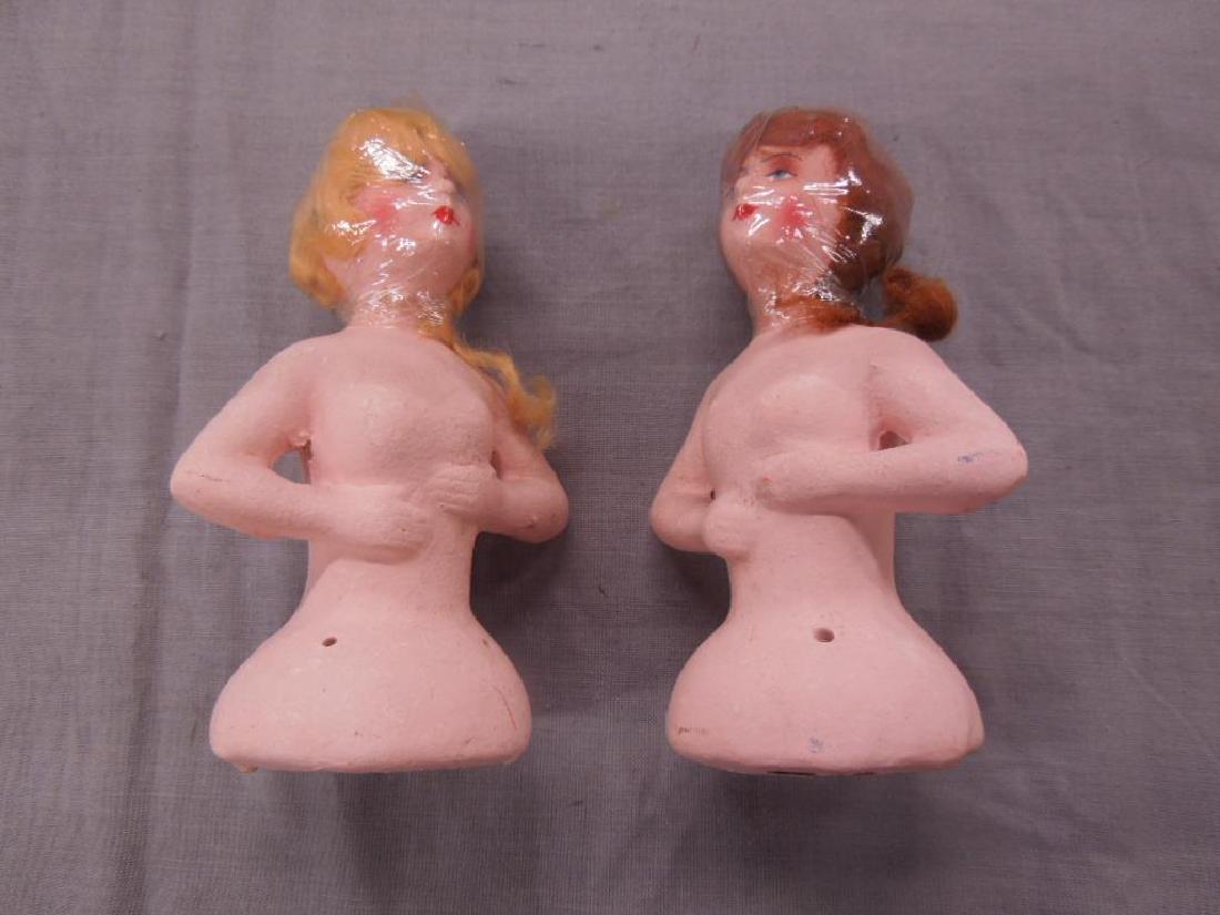 2 Vintage Composition Half Dolls (1 of 1)
