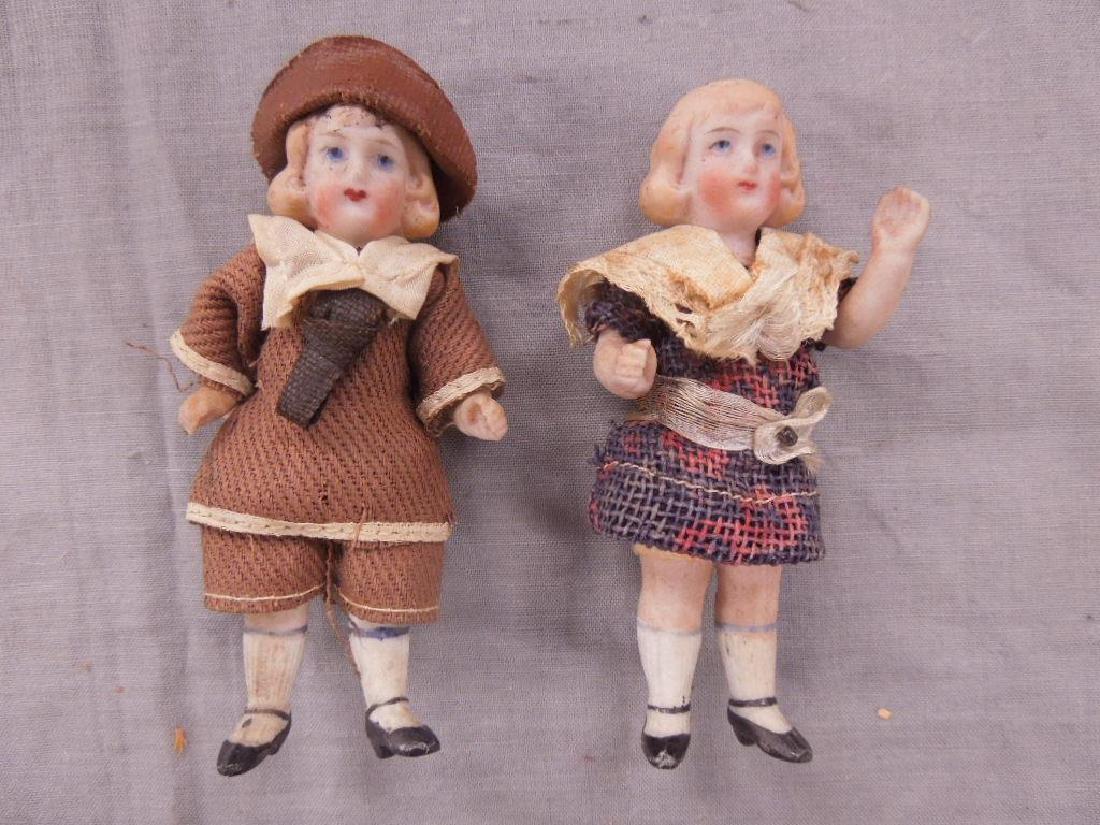 Pr All Bisque Doll House Dolls (1 of 1)