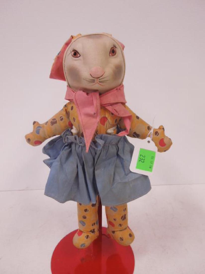 American Cloth "Uncle Wiggly" Rabbit Doll (1 of 3)