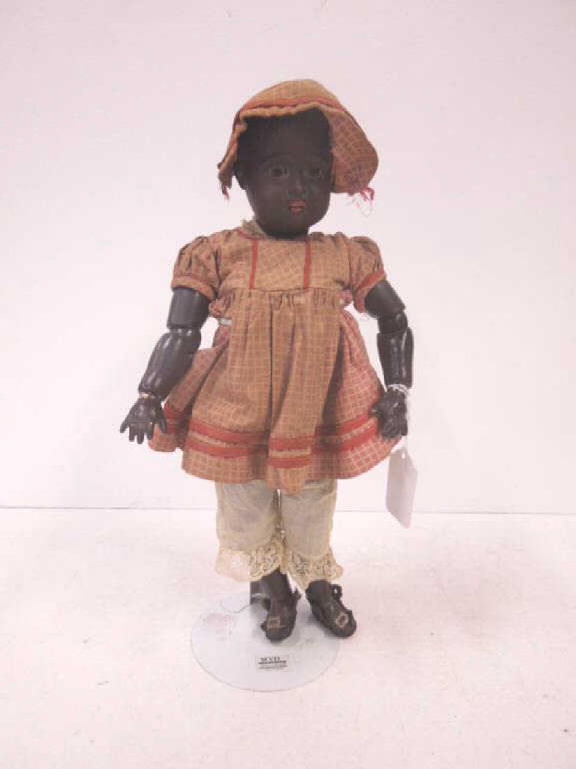 Antique German Black Bisque Head Doll (1 of 6)
