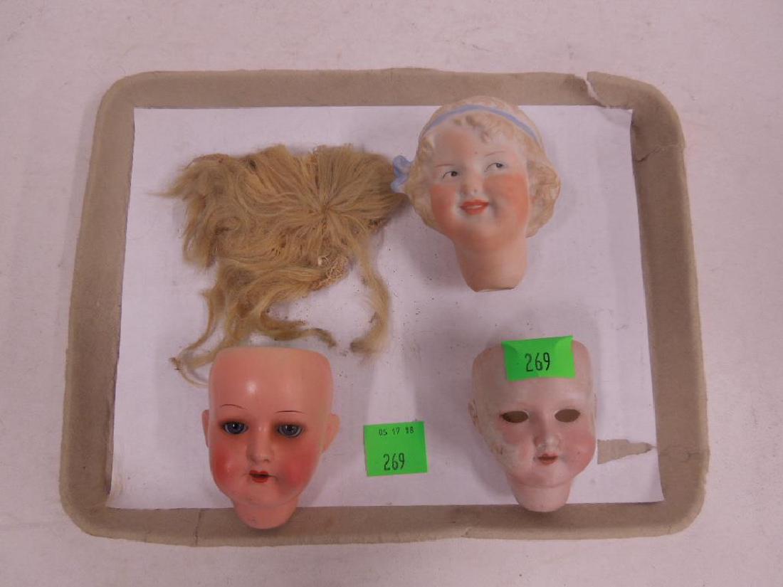 3 Bisque Doll Heads (1 of 7)