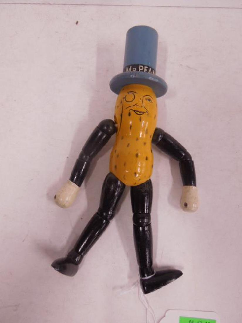 Vintage Planters "Mr. Peanut" Wood Jointed Doll (1 of 2)