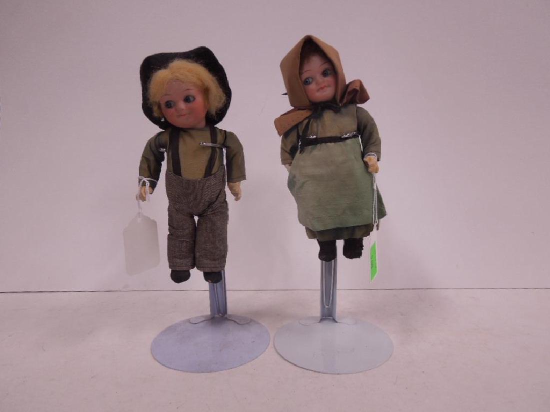Pair PA Dutch Googly Eye Dolls (1 of 3)