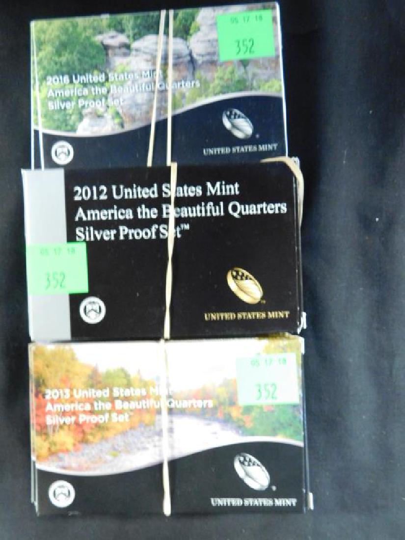 (13) Silver Proof Quarter Sets (1 of 1)