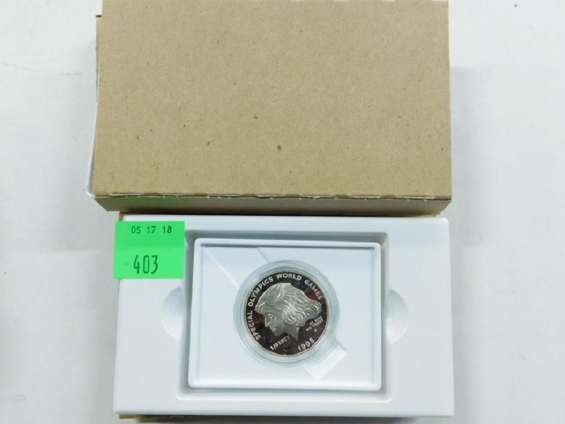 Three 1995P Special Olympic Silver Dollars (1 of 2)