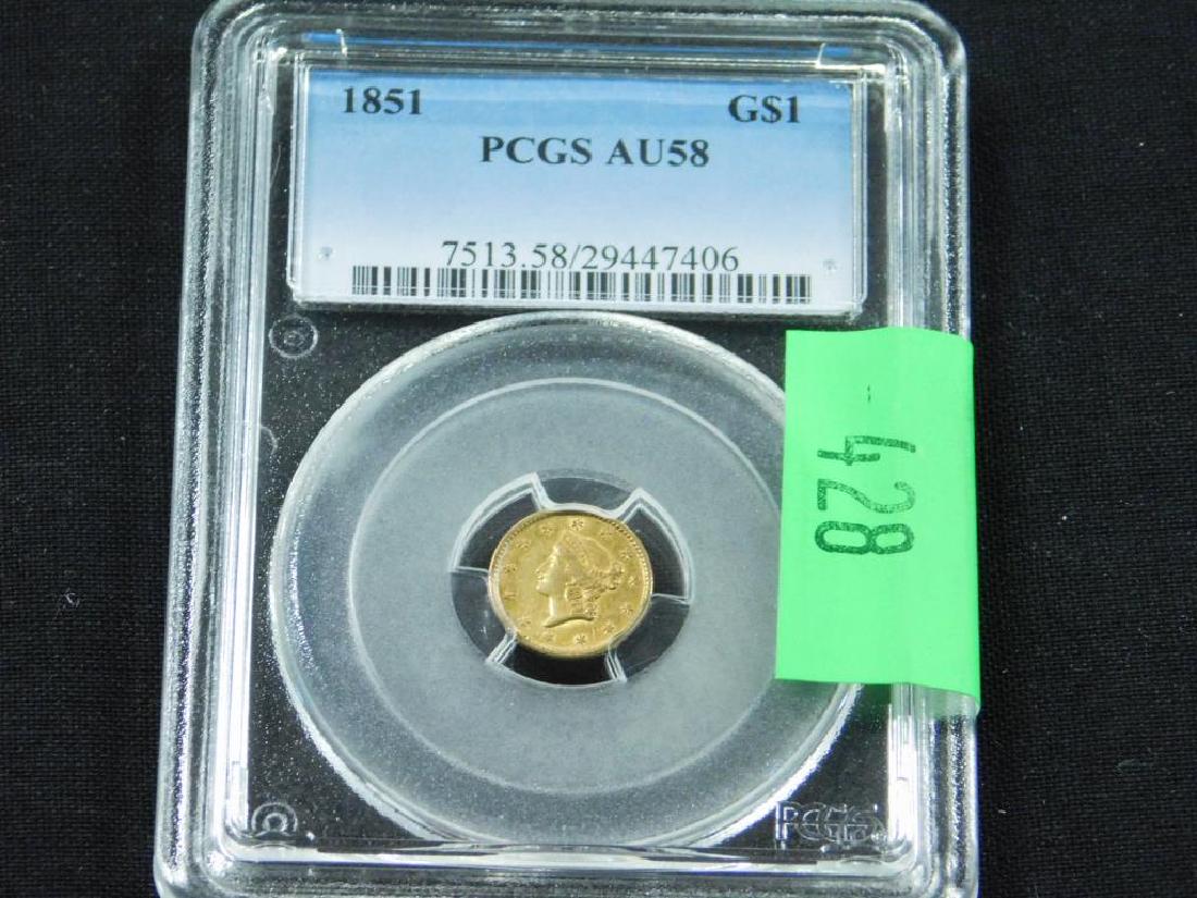 1851 Liberty Head $1 Gold Coin (1 of 2)