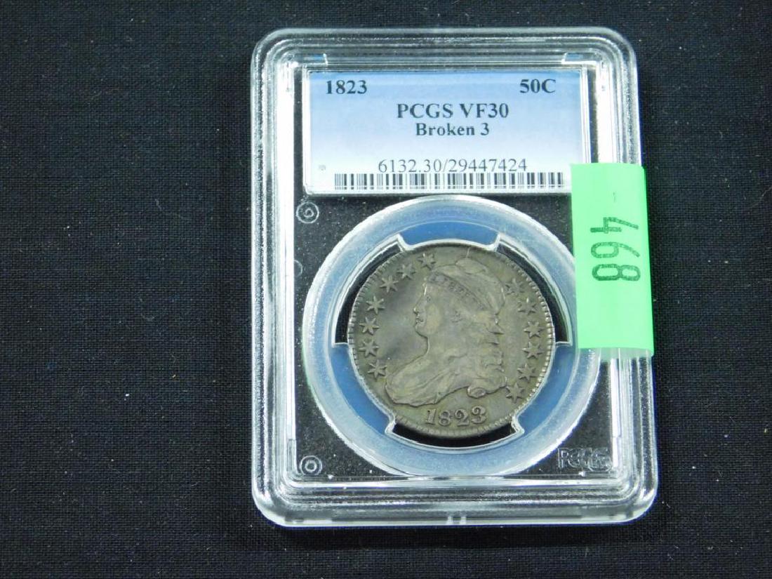 1823 Broken 3 Half Dollars (1 of 2)