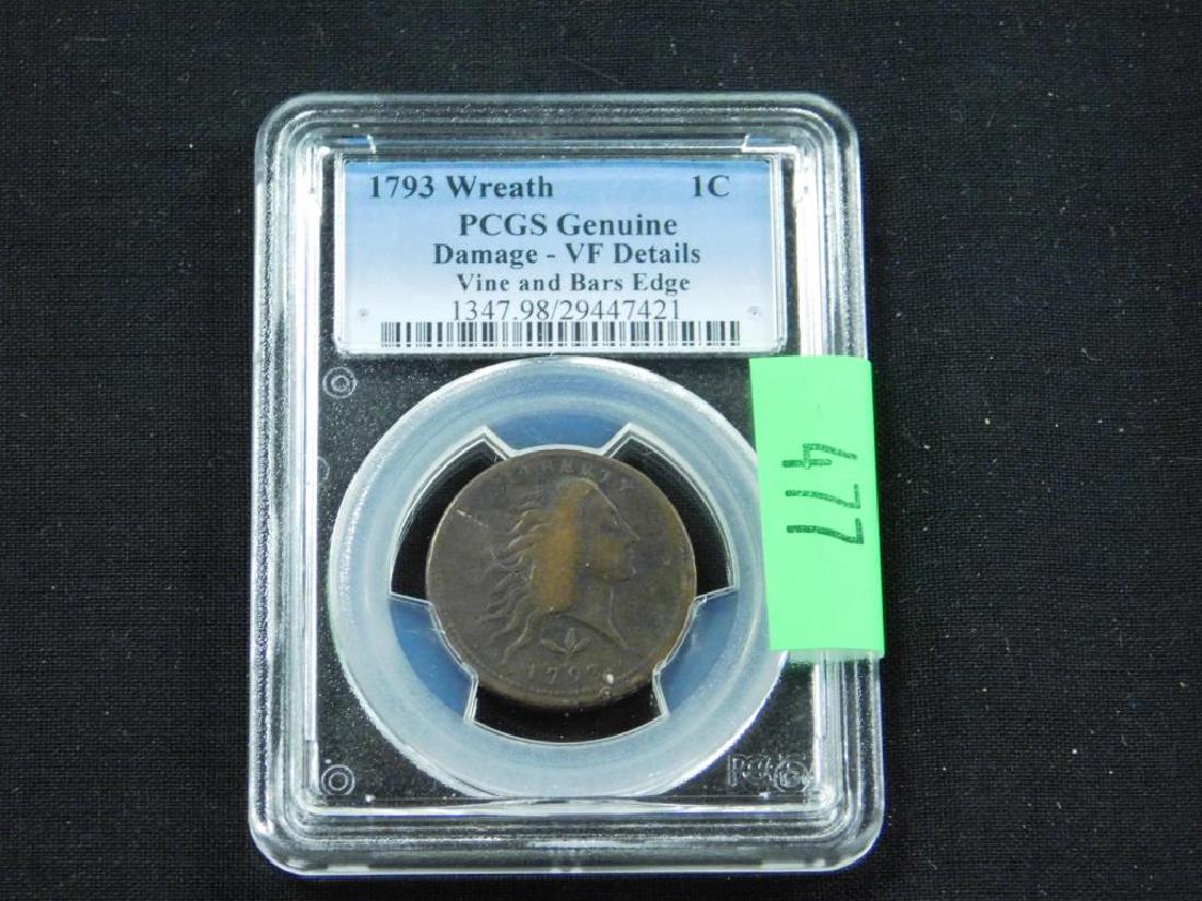1793 Flowing Hair Large Cent (1 of 2)