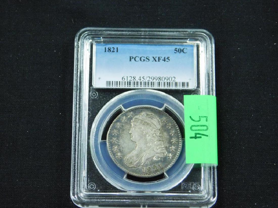 1821 Capped Bust Half Dollar (1 of 2)