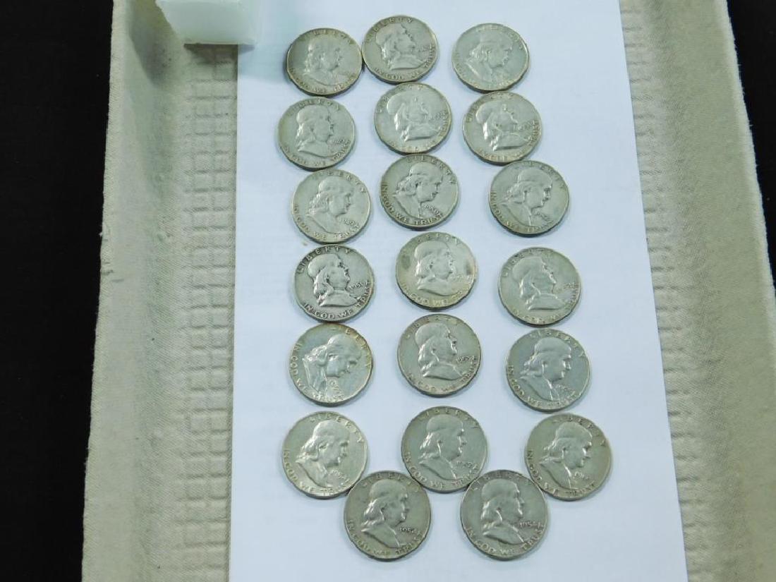 20 Franklin Half Dollars (1 of 1)