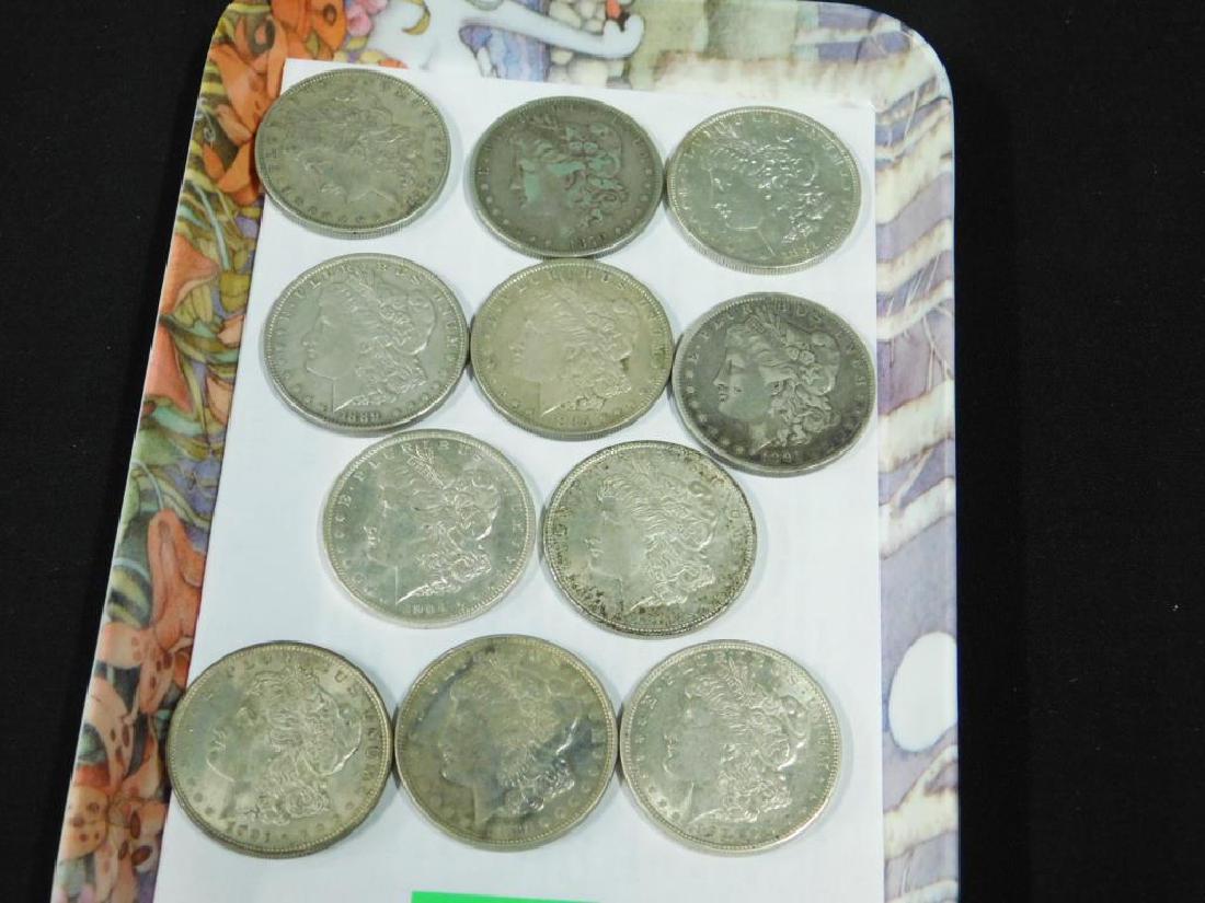 Eleven Morgan Silver Dollars (1 of 2)