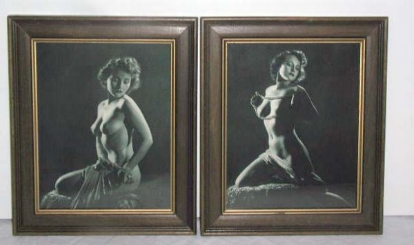 1940's B&W Nude Female Art Photos