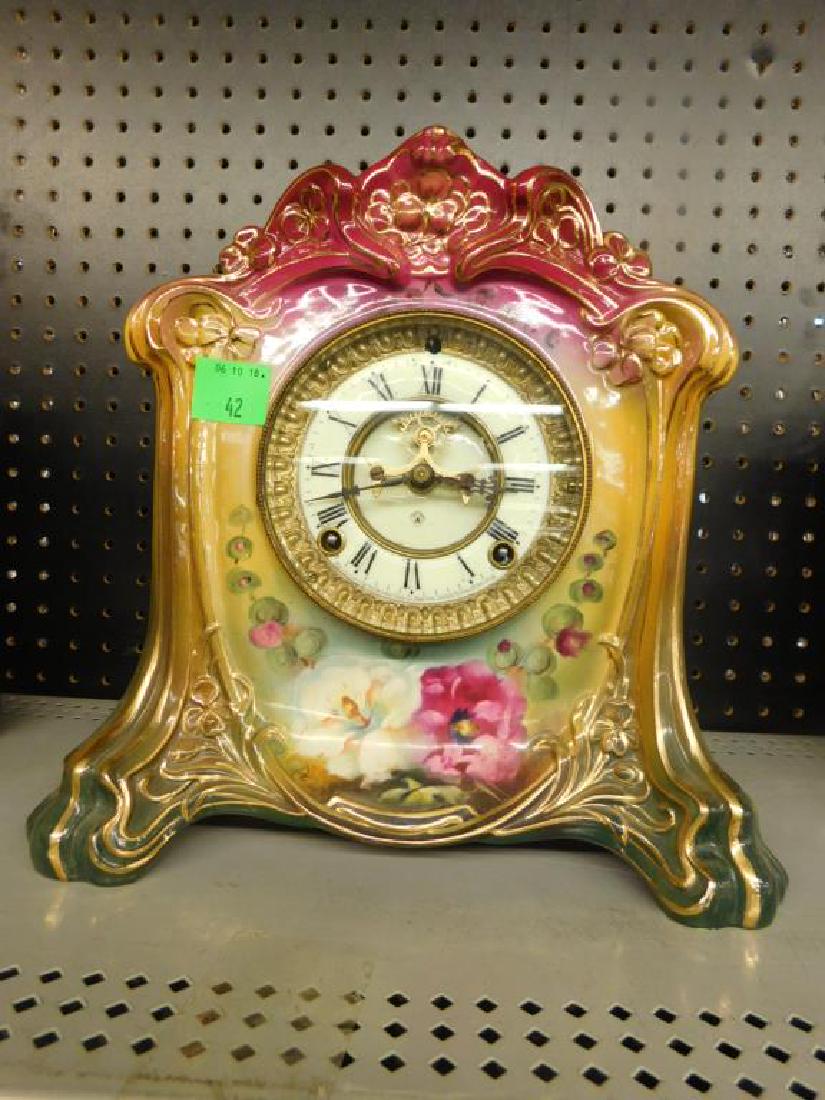 Royal Bonn La Cette Porcelain Mantle Clock (1 of 6)