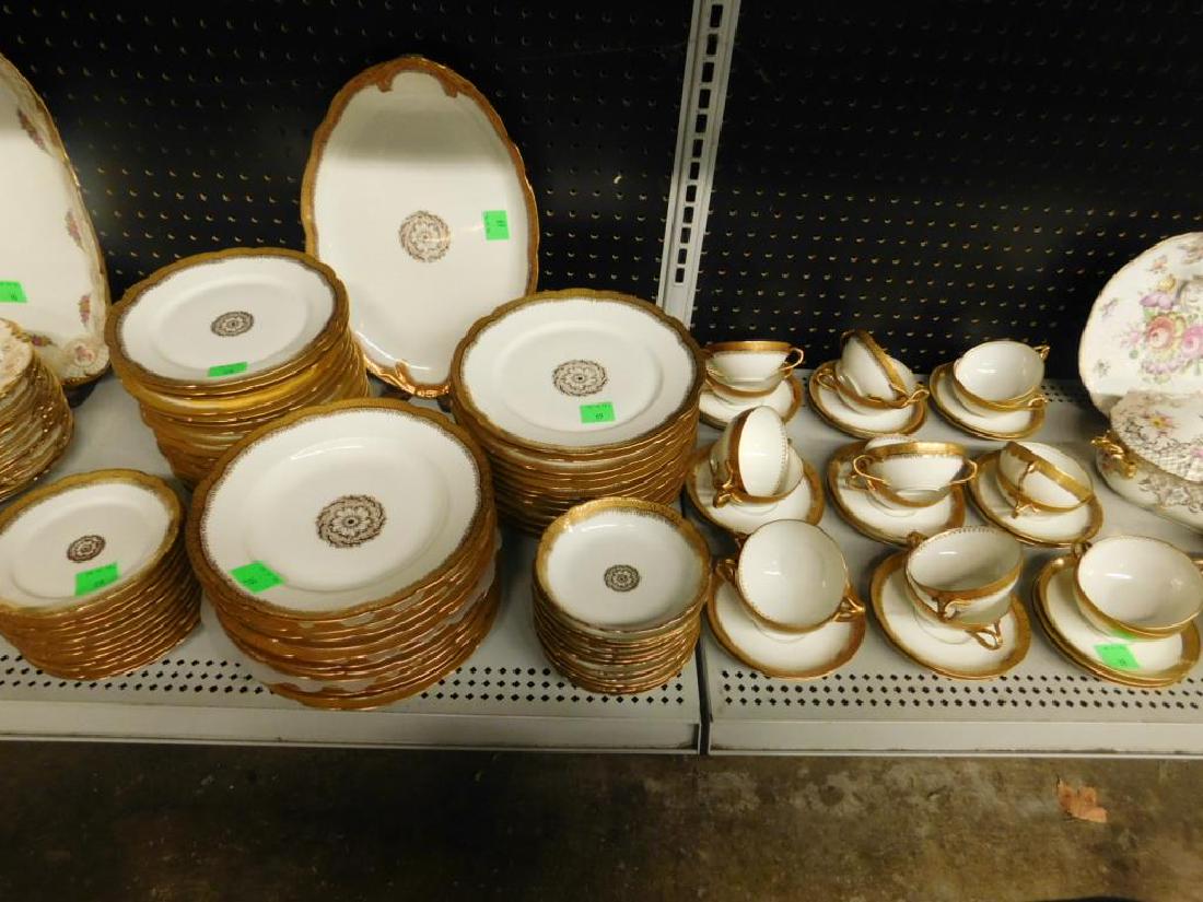 Pouyat Limoges Gold Encrusted Dinnerware Set (1 of 5)