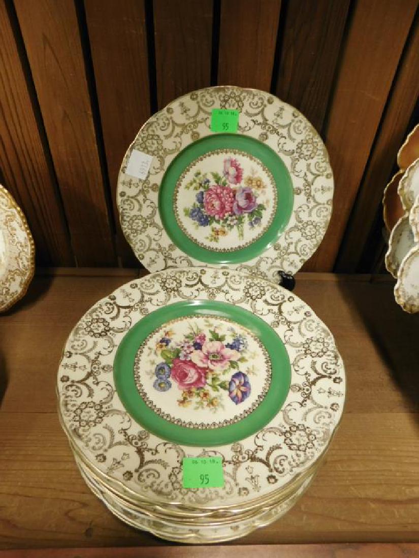 8 F & B Baronet Czech Porcelain Service Plates (1 of 3)