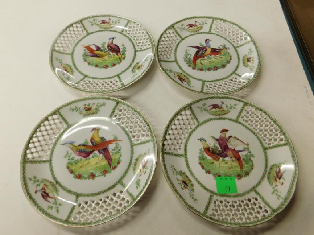 6 Austrian Porcelain Pheasant Plates (1 of 3)