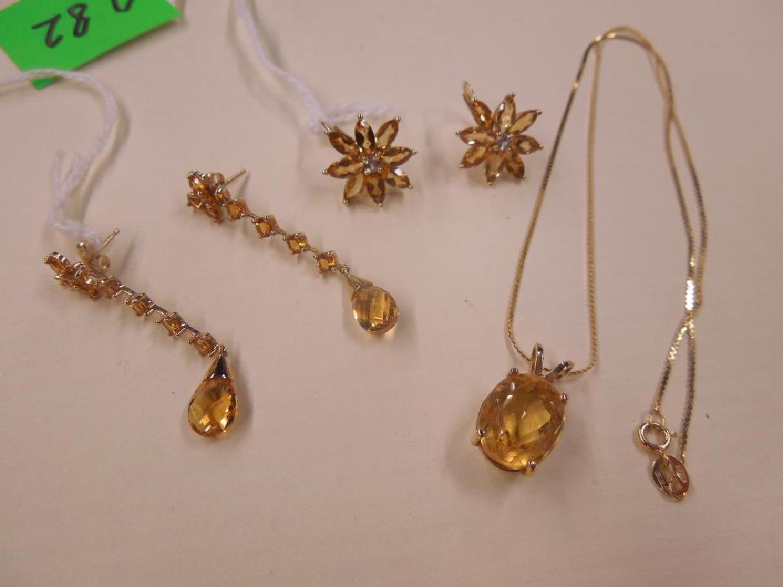 Assort Lot 14K Citrine Jewelry (1 of 1)