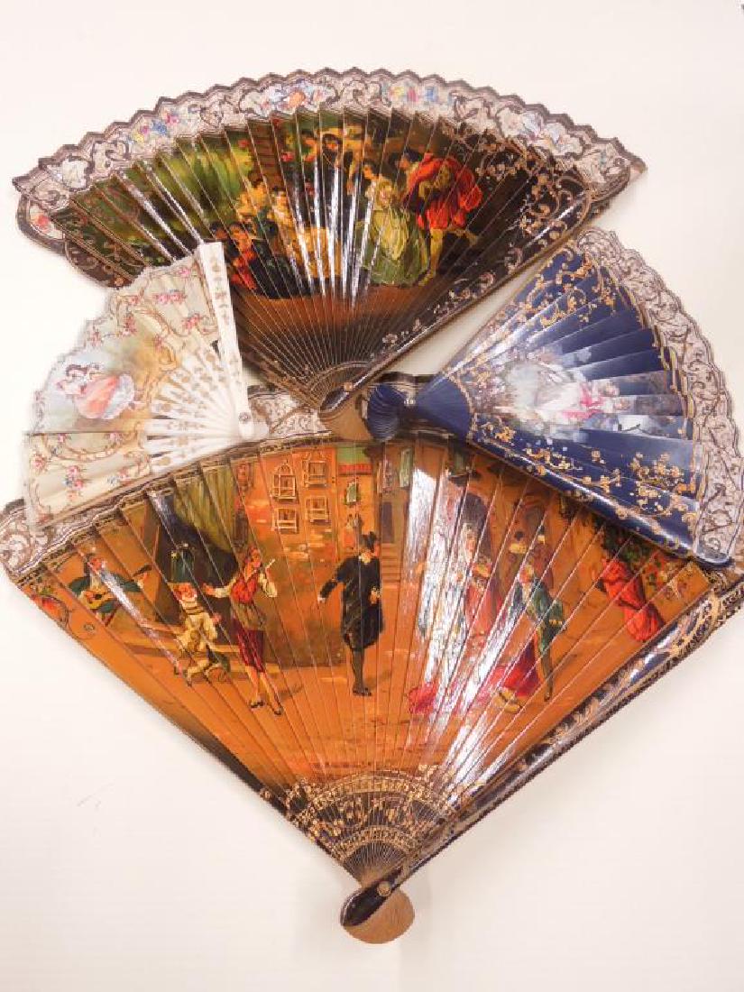 Antique Hand-Painted Folding Fans (1 of 5)