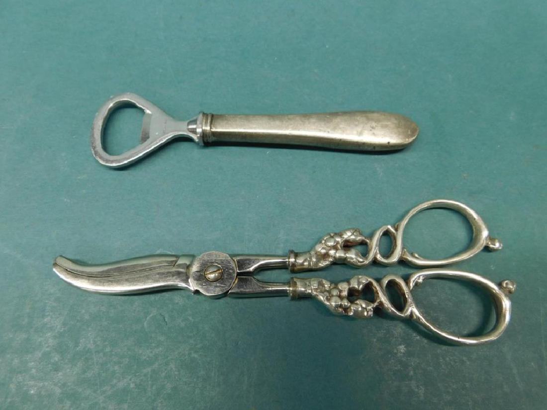 Sterling Handled Grape Shears-Bottle Opener (1 of 4)
