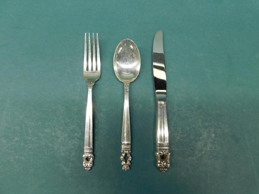 A Gorham Sterling Three Piece Child's Set (1 of 6)
