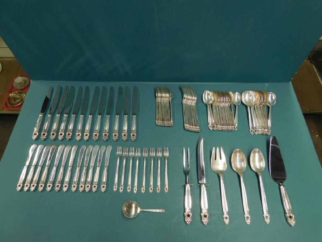 99Pcs International Sterling Royal Danish Flatware (1 of 12)