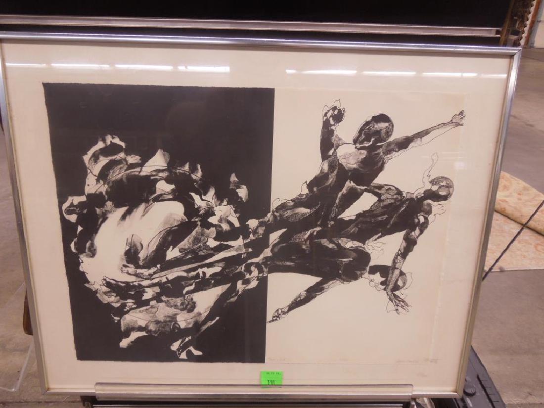 J. Landau, litho. "Man's End" (1 of 3)