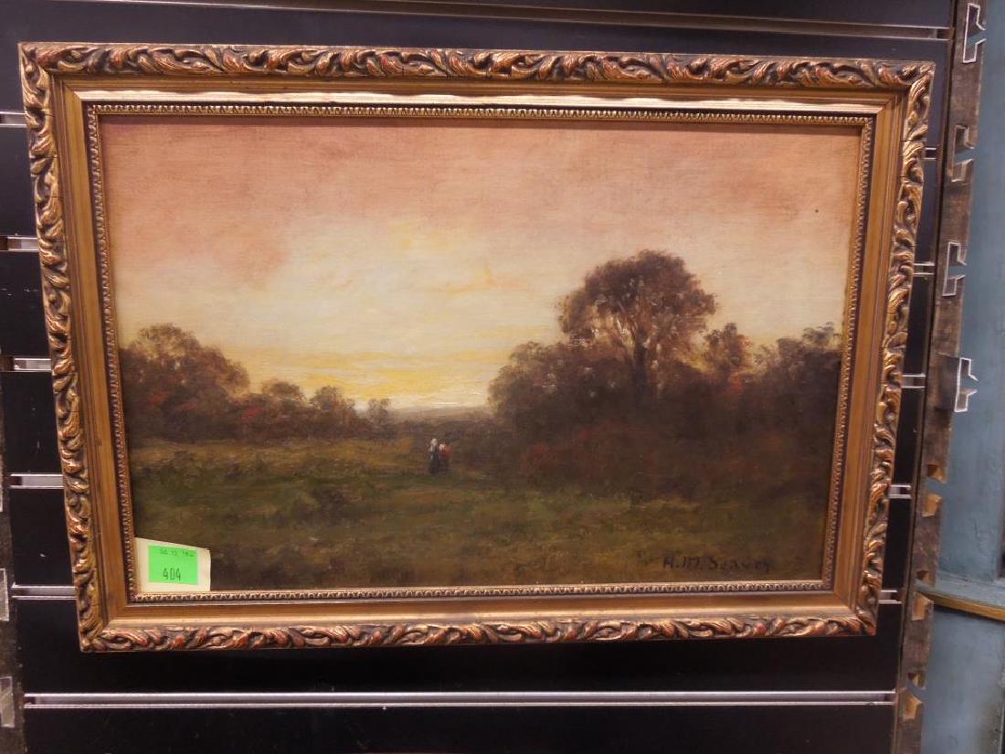 HM Seavey Oil on Canvas Landscape (1 of 4)