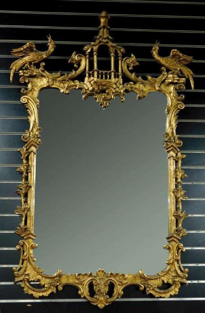 Chinese Chippendale Style Mirror (1 of 1)