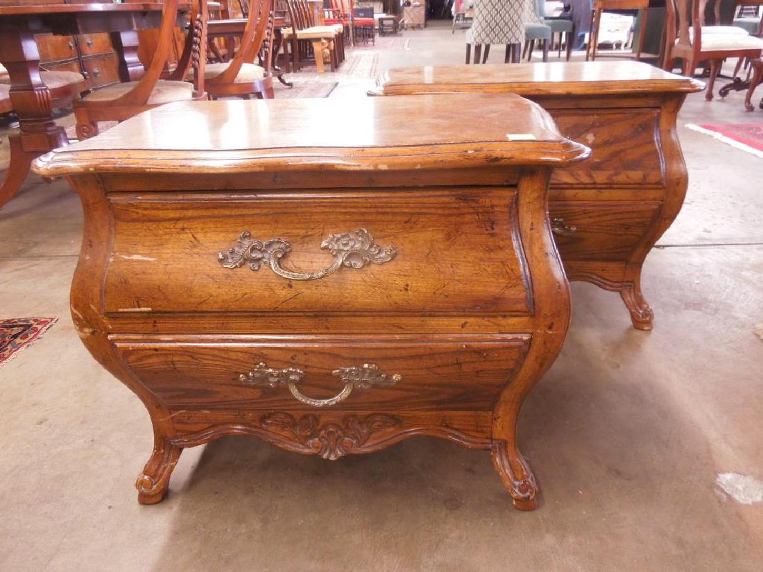 Pr French Provincial Bombe Commodes (1 of 5)