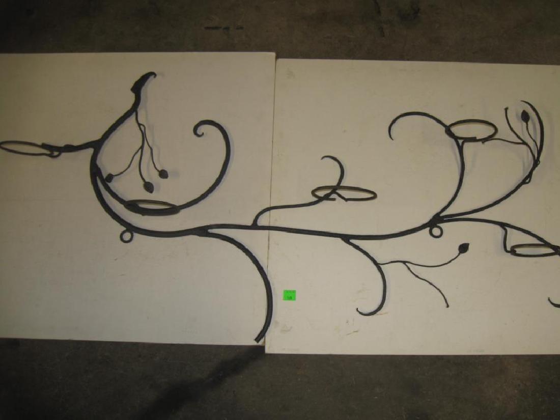 Wrought Iron Wall Mount Plant Rack (1 of 2)