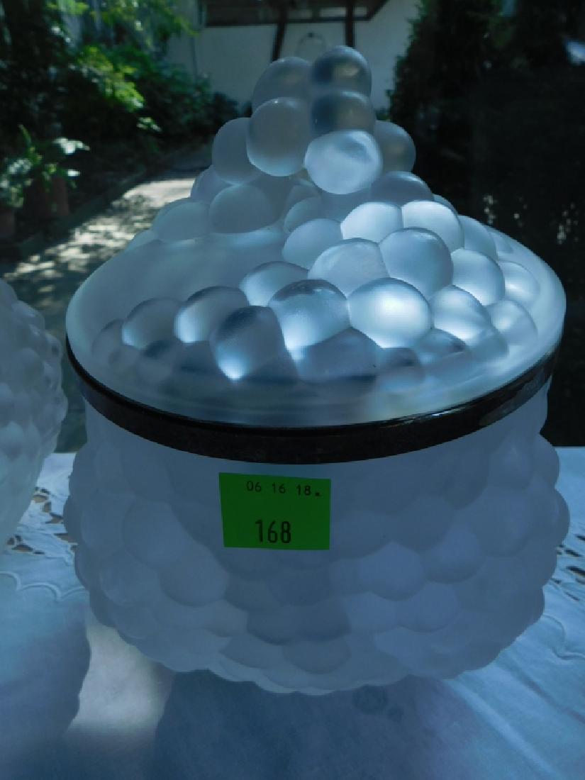 Lalique Crystal Antilles Lidded Ice Bucket (1 of 3)