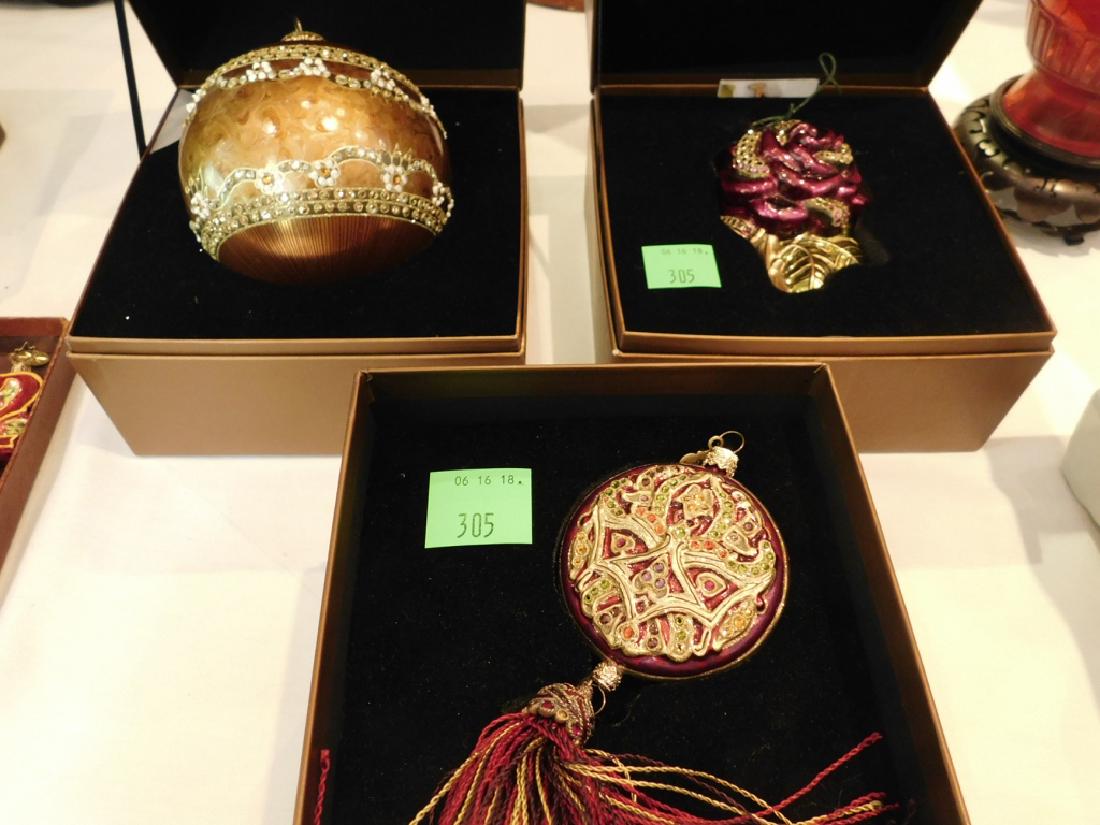 Three Jay Strongwater Christmas Ornaments (1 of 4)