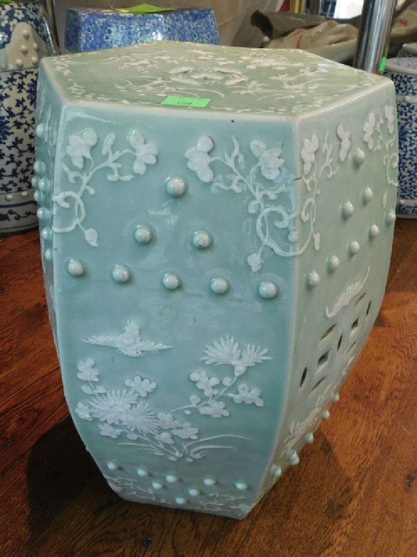 Chinese Celadon Garden Seat (1 of 6)