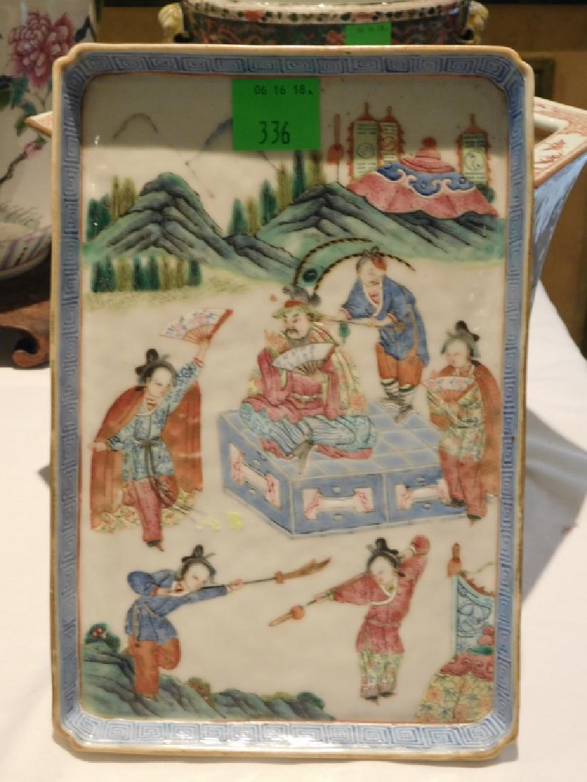 Chinese Famille Bleu Tray (1 of 3)