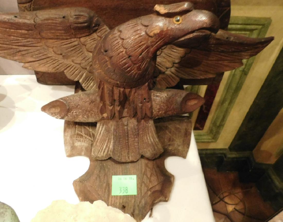 Antique American Folk Art Eagle Bracket (1 of 2)