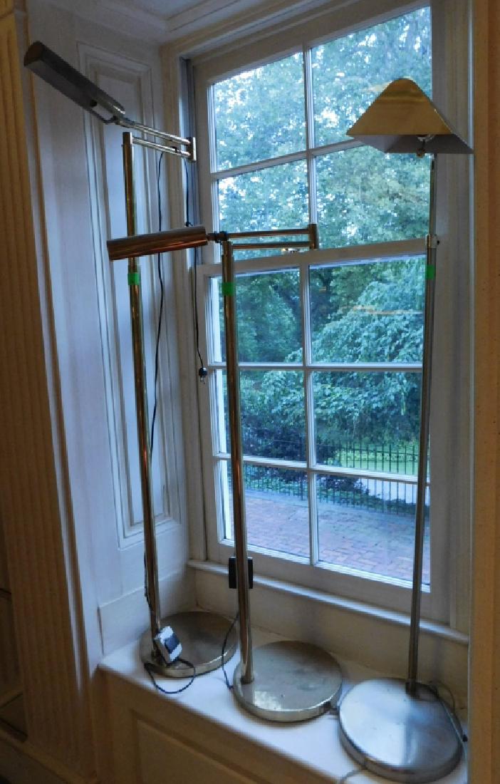 Pair Modern Brass Floor Lamps (1 of 4)