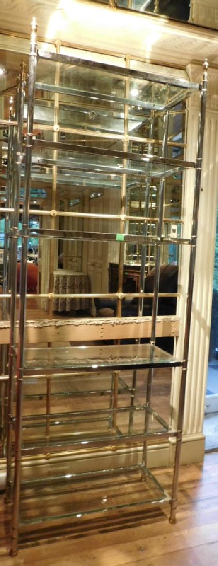 Modern Brass & Chrome Etagere (1 of 3)
