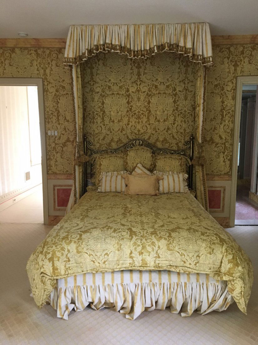 Brass Queen Size Bed Ensemble (1 of 4)